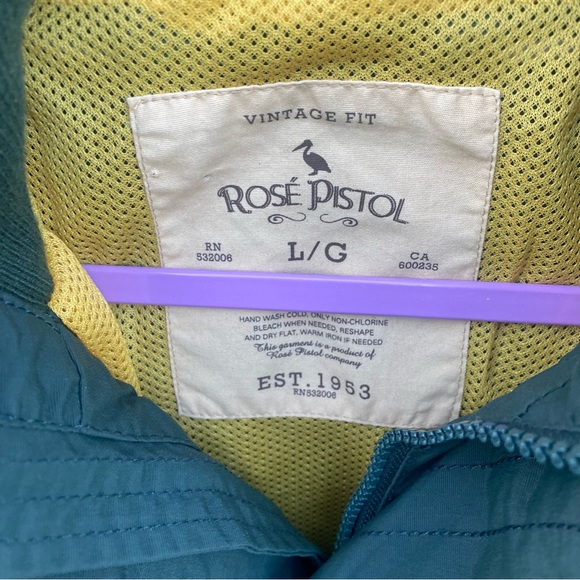 Rose Pistol women’s L hooded jacket zipper & snap close vintage fit mesh lining - Picture 8 of 8